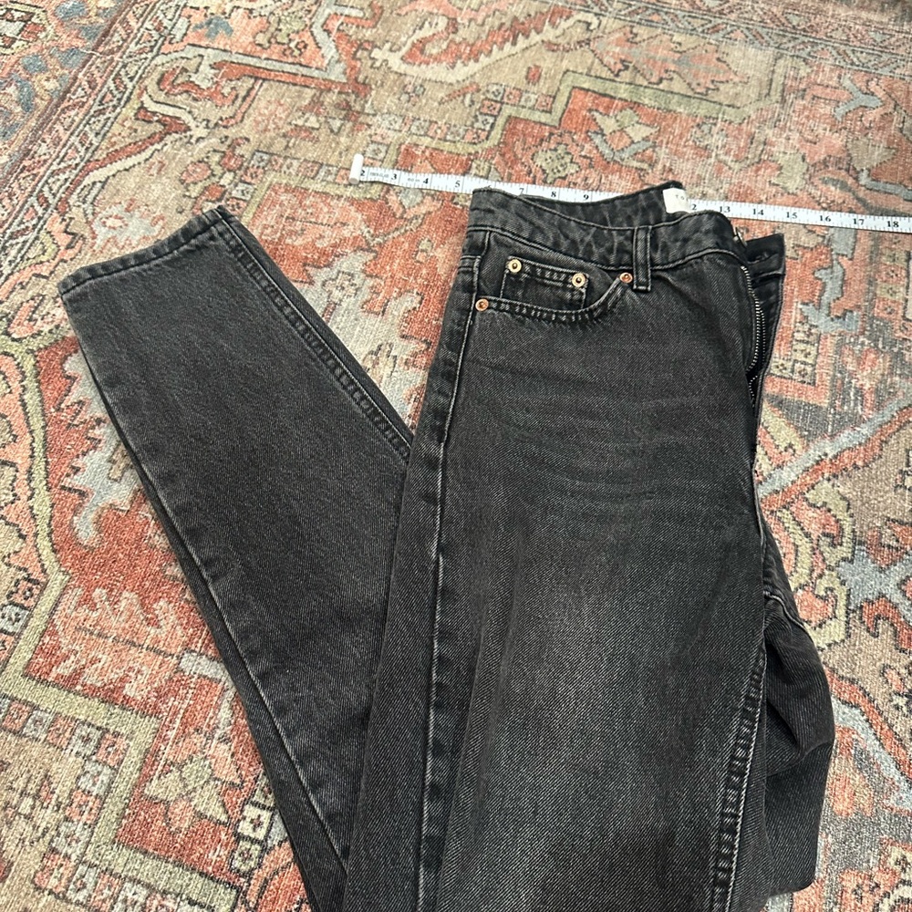 Topshop Black High Rise Women Jeans